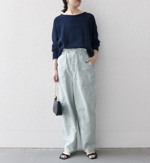 SHIPS any「SHIPS any:〈洗濯機可能〉ナイロン ウエスト ドローコード セミ ワイド パンツ」|その他|