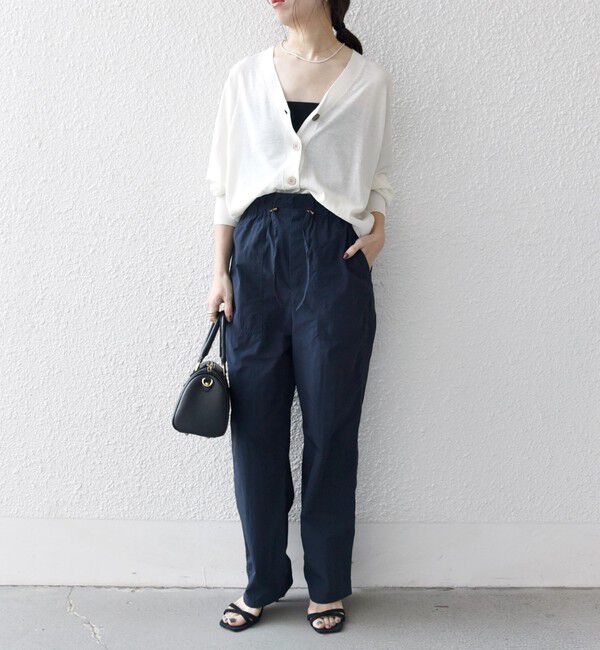 SHIPS any「SHIPS any:〈洗濯機可能〉ナイロン ウエスト ドローコード セミ ワイド パンツ」|その他|