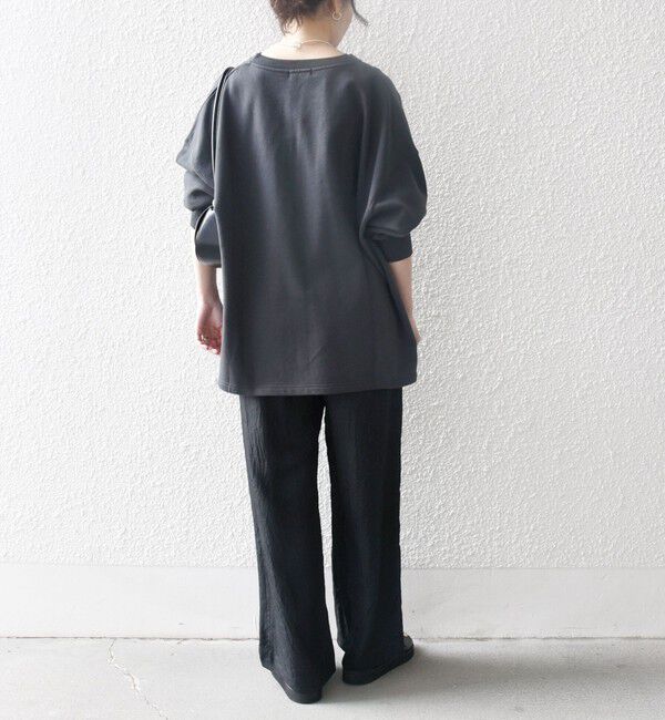 SHIPS any「《追加予約》SHIPS any:〈洗濯機可能〉USAコットン 裏毛 スキッパー ルーズ スウェット」|スウェット・ジャージ|