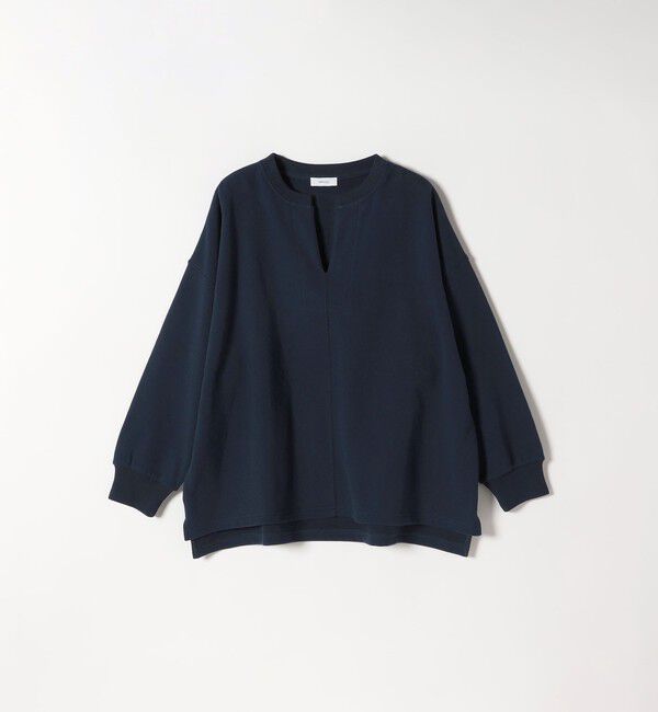 SHIPS any「《追加予約》SHIPS any:〈洗濯機可能〉USAコットン 裏毛 スキッパー ルーズ スウェット」|スウェット・ジャージ|