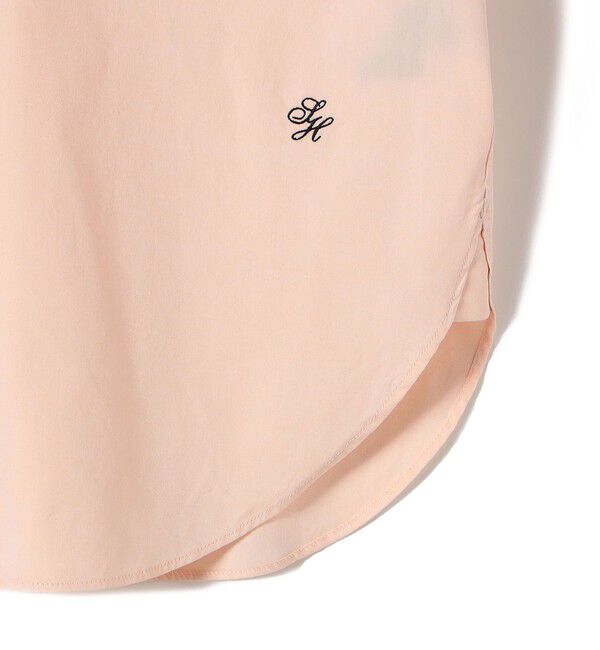 SHIPS for women「〈洗濯機可能〉オックス 刺繍 ショート スリーブ シャツ」|シャツ・ブラウス|