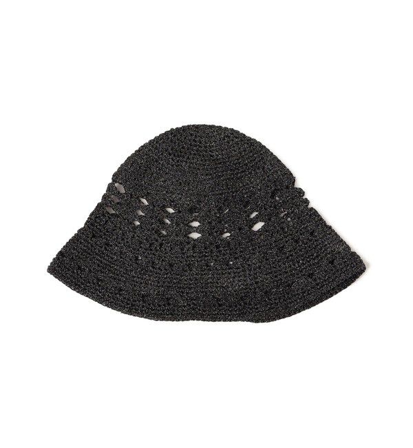 SHIPS any「SHIPS any: 透かし編み ラメ ハット」|ハット|