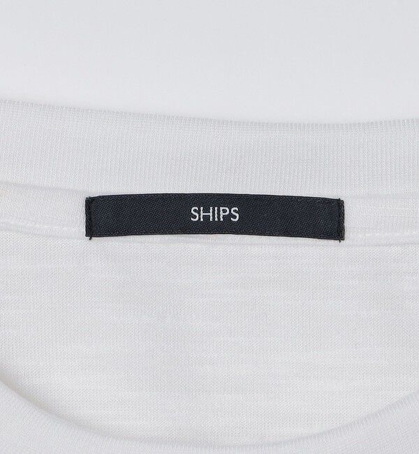 SHIPS「SHIPS: リネン ライク スラブ ショートスリーブ Tシャツ」|Tシャツ・カットソー|