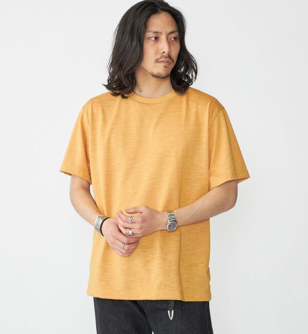 SHIPS「SHIPS: リネン ライク スラブ ショートスリーブ Tシャツ」|Tシャツ・カットソー|