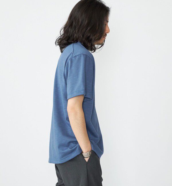 SHIPS「SHIPS: リネン ライク スラブ ショートスリーブ Tシャツ」|Tシャツ・カットソー|