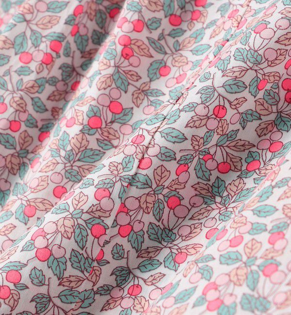 SHIPS KIDS「SHIPS KIDS:140～150cm / リバティ フリル ブラウス」|シャツ・ブラウス|