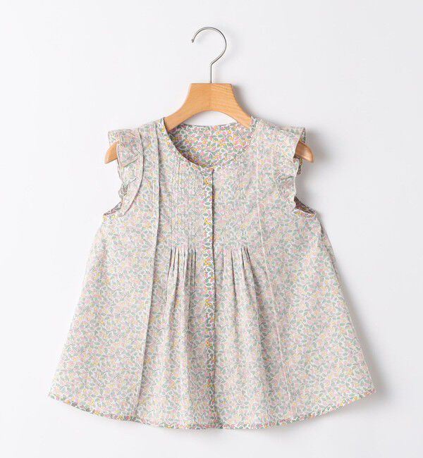 SHIPS KIDS「SHIPS KIDS:140～150cm / リバティ フリル ブラウス」|シャツ・ブラウス|