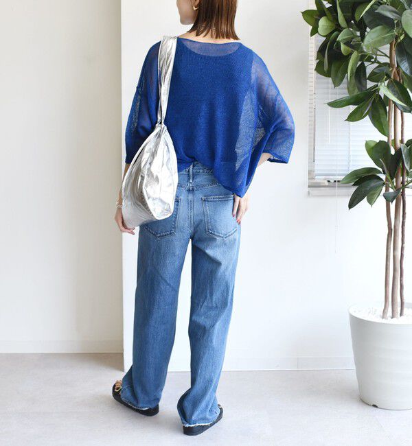 SHIPS for women「〈手洗い可能〉イタリアン シアー リネン プルオーバー」|ニット・セーター|