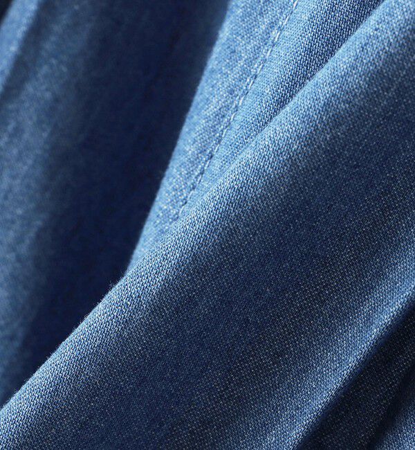 SHIPS KIDS「SHIPS KIDS:90cm / デニム プリーツ キュロット」|キュロット|