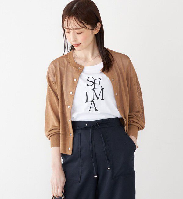 SHIPS Colors 「SHIPS Colors:〈手洗い可能〉シアー ニット ブルゾン◇」|カーディガン|