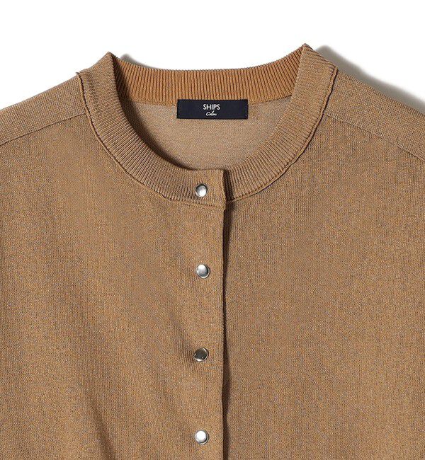 SHIPS Colors 「SHIPS Colors:〈手洗い可能〉シアー ニット ブルゾン◇」|カーディガン|