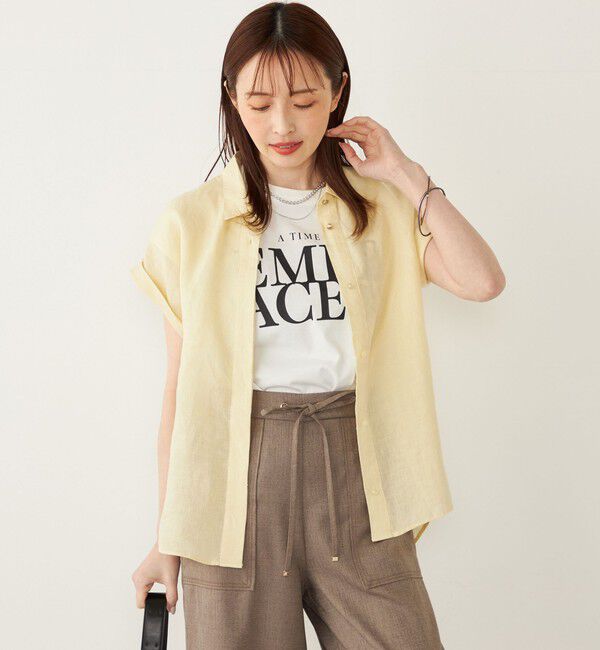 SHIPS Colors 「SHIPS Colors:ユーロ リネン (EURO Linen) ヒヨク シャツ◇」|シャツ・ブラウス|