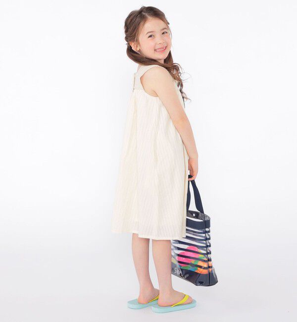 SHIPS KIDS「SHIPS KIDS:100～130cm / クロシェ ノースリーブ ワンピース」|ワンピース|