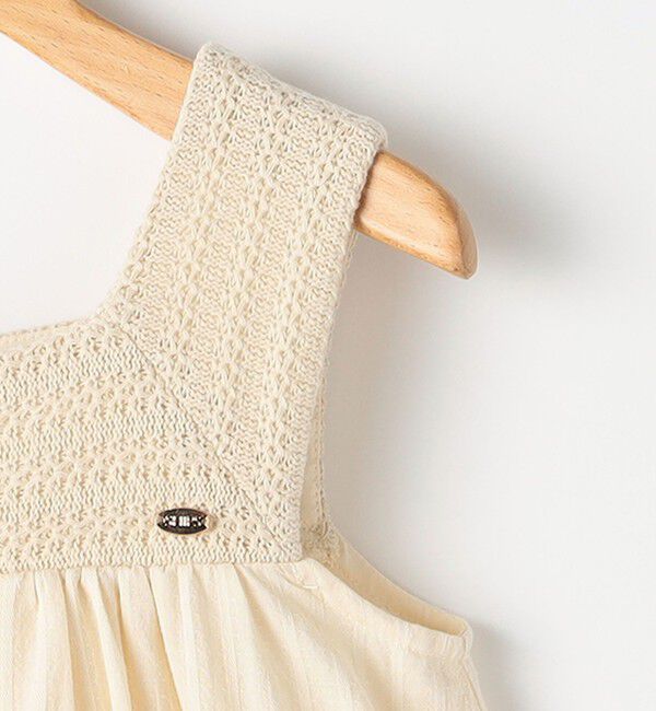 SHIPS KIDS「SHIPS KIDS:100～130cm / クロシェ ノースリーブ ワンピース」|ワンピース|