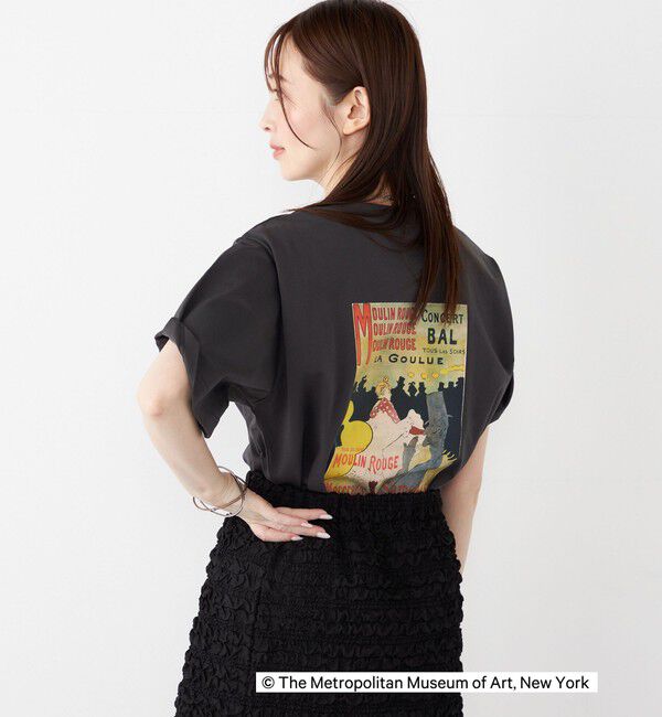 SHIPS Colors 「SHIPS Colors:THE MET コラボ ロートレック バックプリント Tシャツ」|Tシャツ・カットソー|ダークグレー