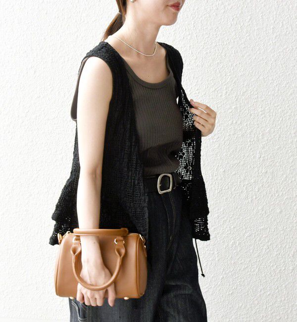 SHIPS any「SHIPS any:〈手洗い可能〉フラワー メッシュ 2WAY ティアード ペプラム ベスト」|ベスト・ジレ|