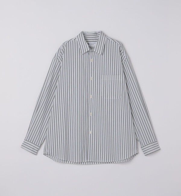 SHIPS「City Ambient Products: レギュラーカラー ブロード ストライプ シャツ」|シャツ・ブラウス|