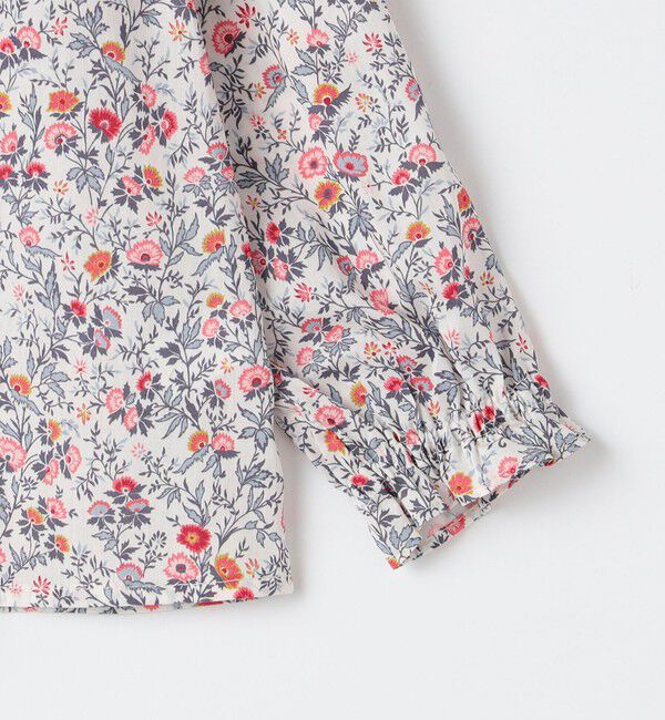 SHIPS KIDS「SHIPS KIDS:80～90cm / リバティ フリルカラー ブラウス」|シャツ・ブラウス|