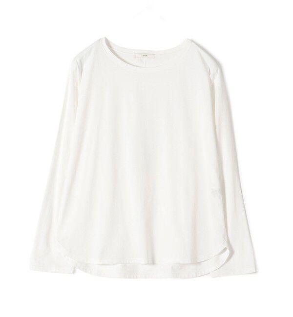 SHIPS for women「ワイド クルーネック コットン ロング スリーブ TEE」|Tシャツ・カットソー|