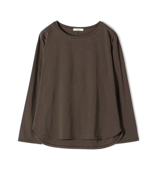 SHIPS for women「ワイド クルーネック コットン ロング スリーブ TEE」|Tシャツ・カットソー|