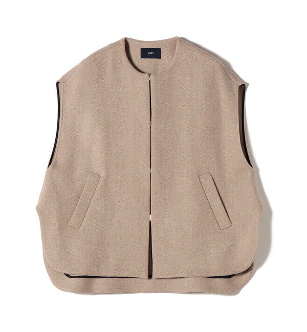 SHIPS for women「Bellandi メルトン ウール ジレ」|ベスト・ジレ|ベージュ系