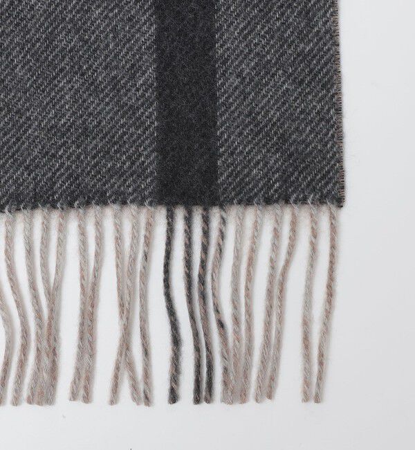 SHIPS「SHIPS: カシミヤ ダブルフェイス チェック マフラー」|マフラー|