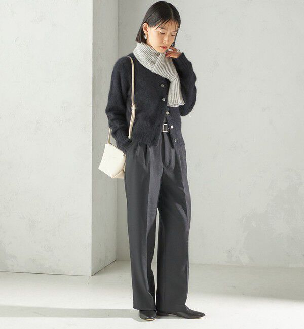 SHIPS for women「細幅 刺繍 ニット マフラー」|マフラー|