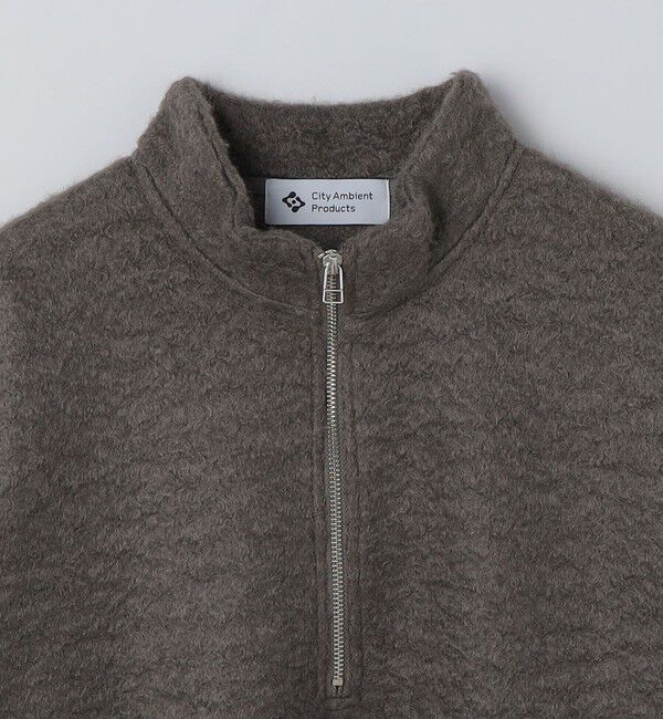 SHIPS「City Ambient Products: シャギー フリース ハーフジップ プルオーバー」|スウェット・ジャージ|