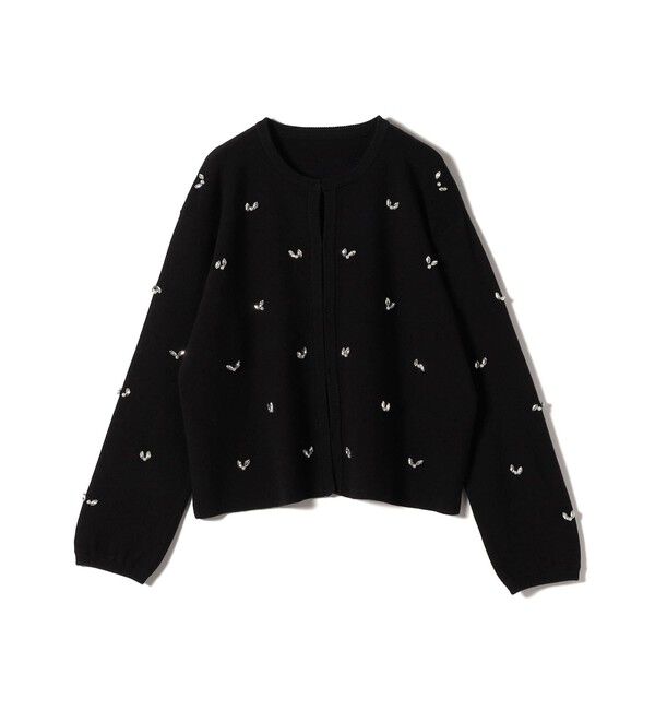 SHIPS Colors 「SHIPS Colors:〈手洗い可能〉ビジュー ノーカラー カーディガン◇」|カーディガン|