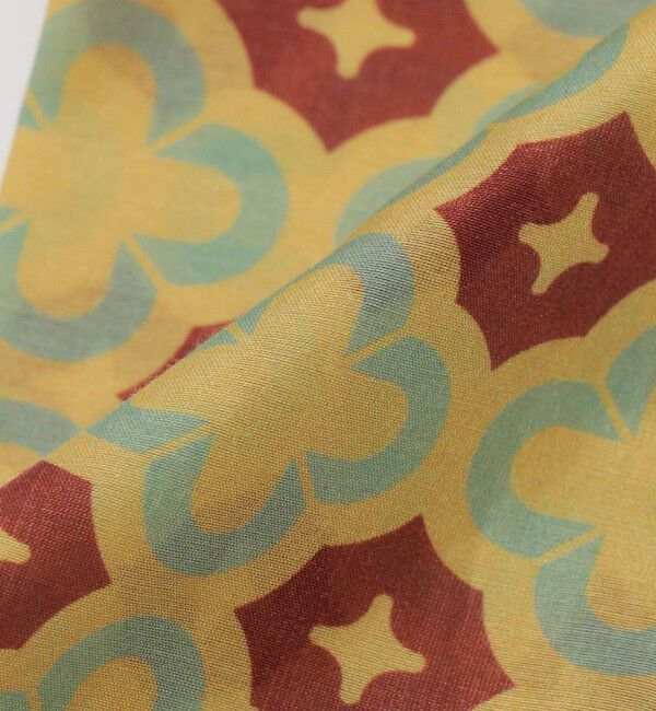 SHIPS「Puccini: コットン シルク タイル モチーフ スカーフ」|バンダナ・スカーフ|