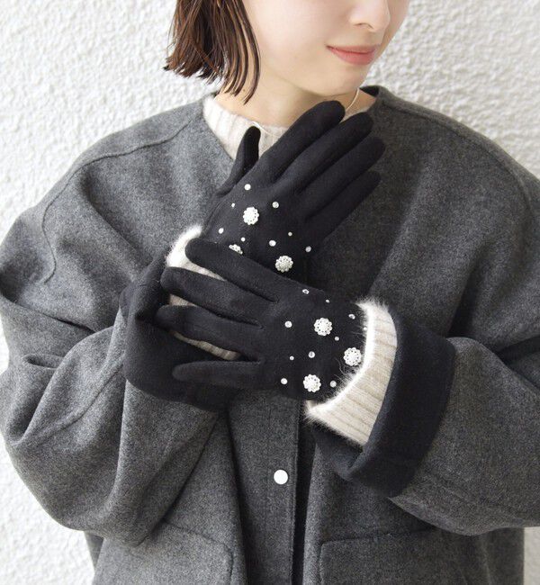 SHIPS for women「ビジュー グローブ」|手袋|