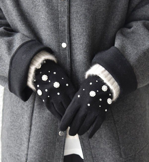 SHIPS for women「ビジュー グローブ」|手袋|