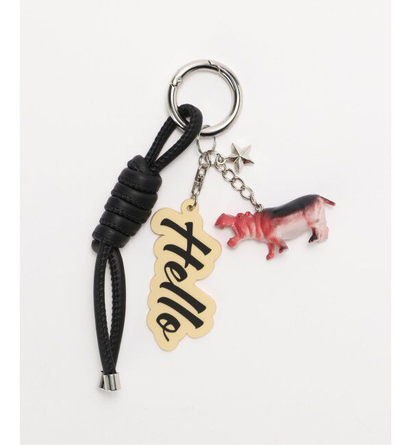 OUTDOOR PRODUCTS Usual Things「追加 LA BOO アニマルBAGチャーム」|キーケース|ブラック A