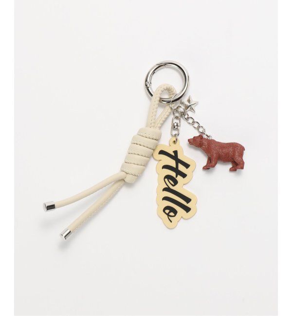 OUTDOOR PRODUCTS Usual Things「追加 LA BOO アニマルBAGチャーム」|キーケース|ホワイト B