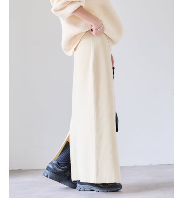 OUTDOOR PRODUCTS Usual Things「ニットリブスリットスカート」|スカート|