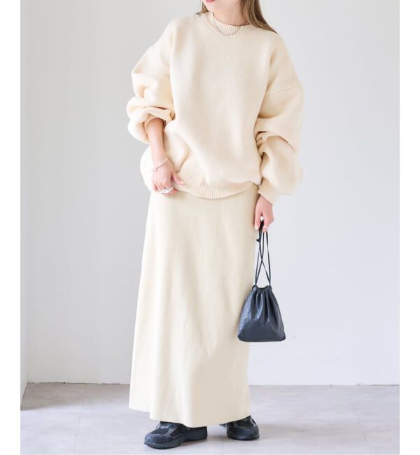 OUTDOOR PRODUCTS Usual Things「ニットリブスリットスカート」|スカート|