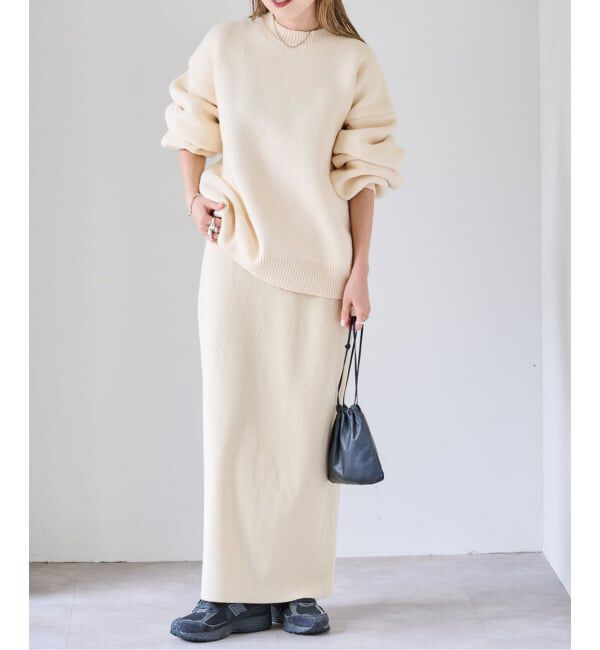 OUTDOOR PRODUCTS Usual Things「ニットリブスリットスカート」|スカート|