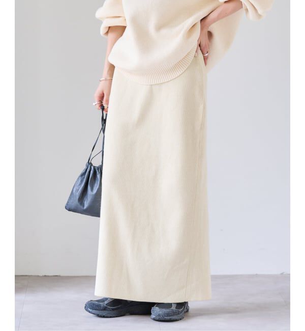 OUTDOOR PRODUCTS Usual Things「ニットリブスリットスカート」|スカート|