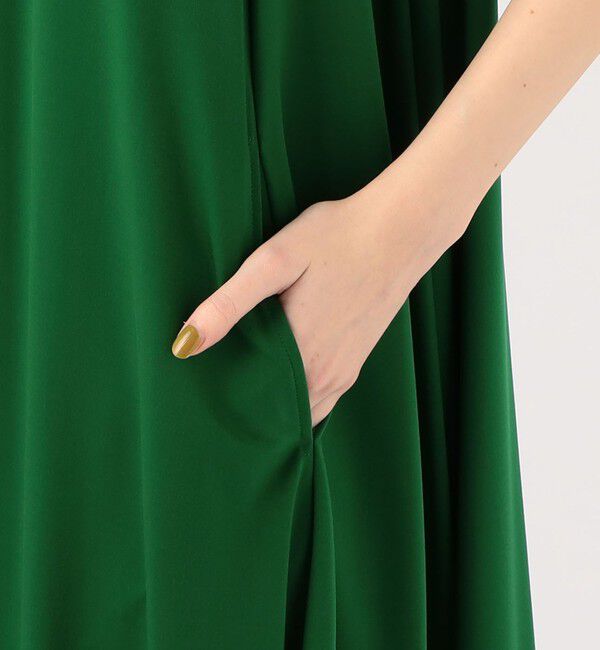 CABaN「キュプラポリエステルスムース Vネックワンピース」|ワンピース|