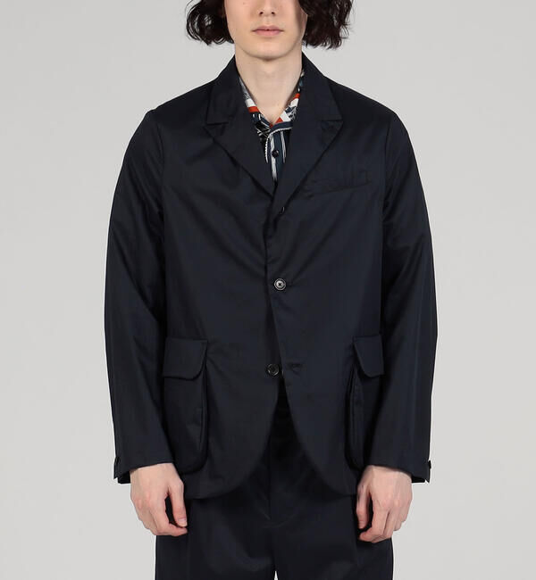 TOMORROWLAND MENS「コットンポプリン ピークドラペルシングルブレステッド3Bジャケット」|テーラードジャケット|