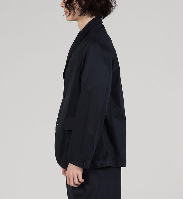TOMORROWLAND MENS「コットンポプリン ピークドラペルシングルブレステッド3Bジャケット」|テーラードジャケット|