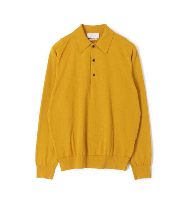 TOMORROWLAND MENS「スビンコットン ニットポロシャツ」|ニット・セーター|25 イエロー