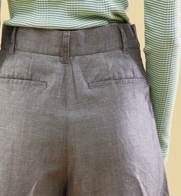 GALERIE VIE「ライトコンパクトツイル タックハーフパンツ」|その他|