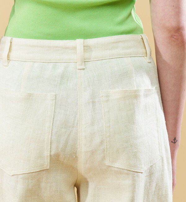 DES PRES「ウェットリネン ソフトフレアパンツ」|その他|