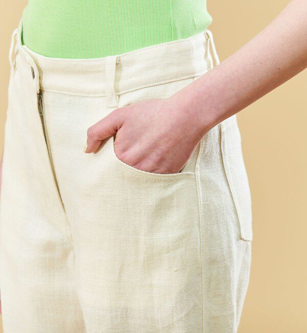 DES PRES「ウェットリネン ソフトフレアパンツ」|その他|