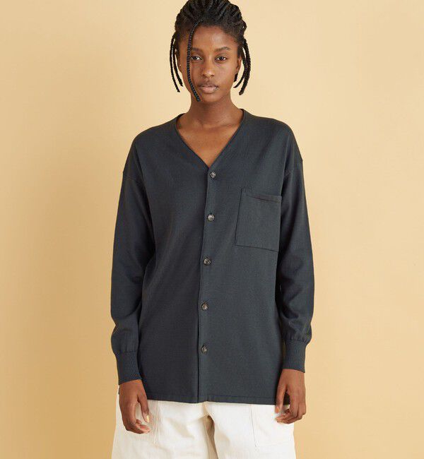 GALERIE VIE「エクストラファインゲージコットン Vネックカーディガン」|カーディガン|