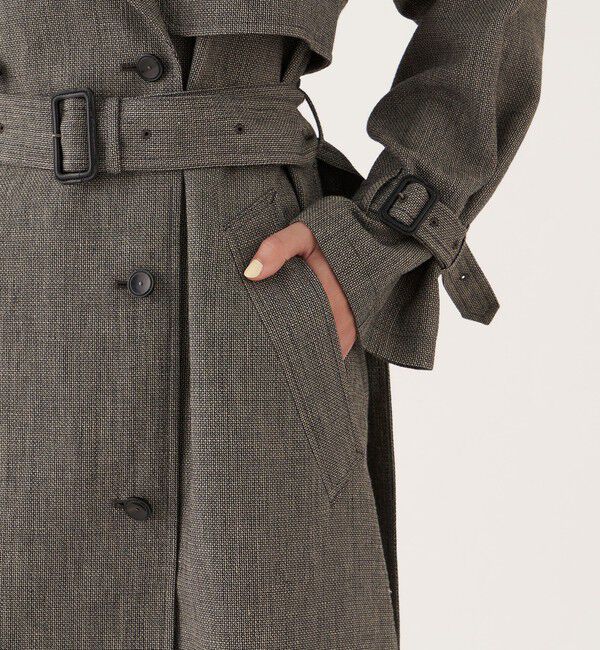 DES PRES「ウールリネン トレンチコート」|トレンチコート|