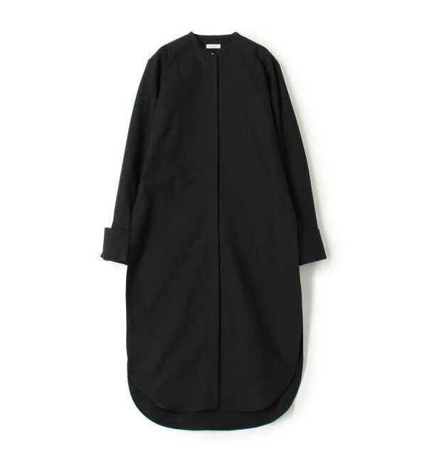 DES PRES「ハイカウントピケ ブザムシャツワンピース」|ワンピース|19 ブラック