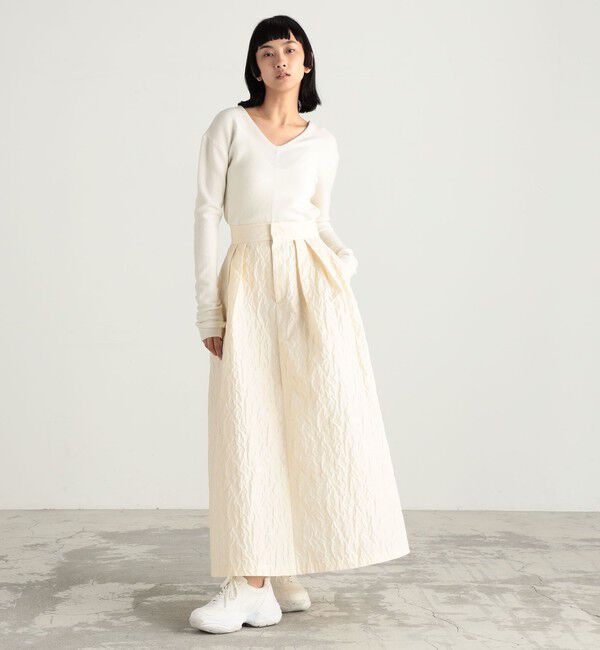 Edition「ストレッチラムVネックプルオーバー」|ニット・セーター|