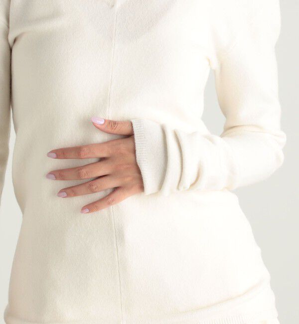 Edition「ストレッチラムVネックプルオーバー」|ニット・セーター|